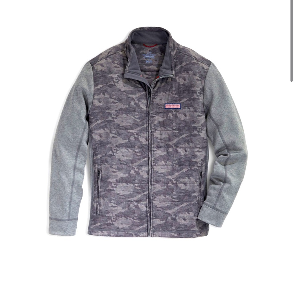 Vineyard Vines Camo Hybrid full zip jacket